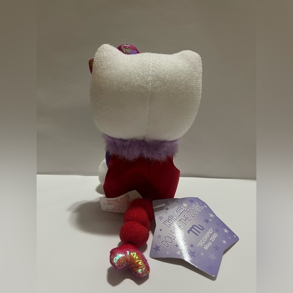 Vintage (2000) Hello Kitty Dolls of the Zodiac Scorpio Small Plush - Picture 3 of 7